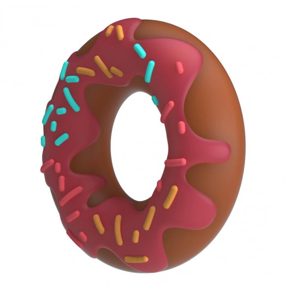 PRETTY LOVE - Choco Super Donut Cock Ring (Pink) PRETTY LOVE - Choco Super Donut Cock Ring (Pink)